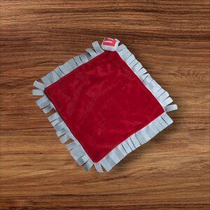 Disney Parks  Babies Red‎ & purple Plush Baby Lovey With Fringe Trim 12"